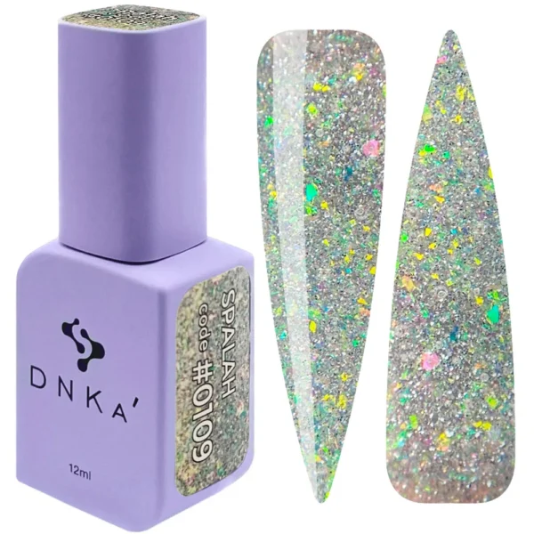 COLOR GEL POLISH "DNKa", 12 ml #0109 FLASH