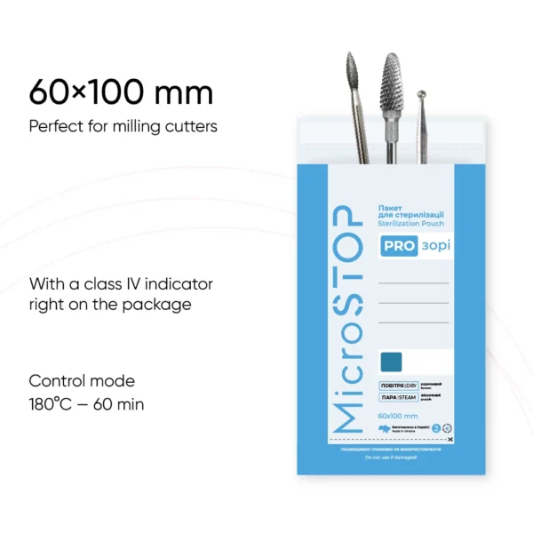 Bolsas para esterilización MicroSTOP PRO-ZORI 60×100 mm