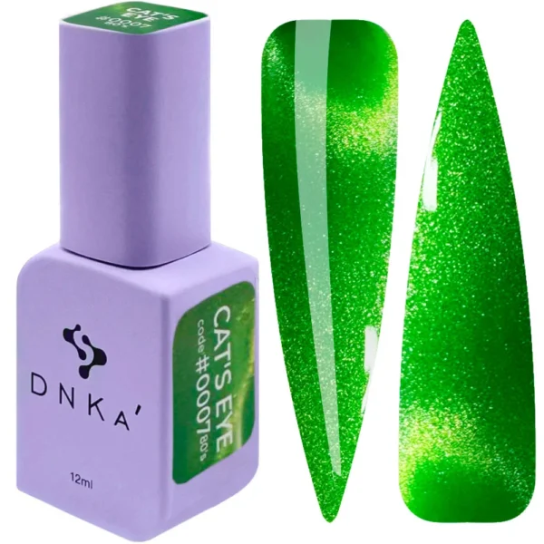 COLOR GEL POLISH "DNKa" Cat's Eye 80`s, 12 ml #0007