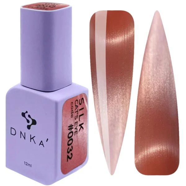 Color Gel Polish "DNKa" 12 ml Cat Eye Silk #0032