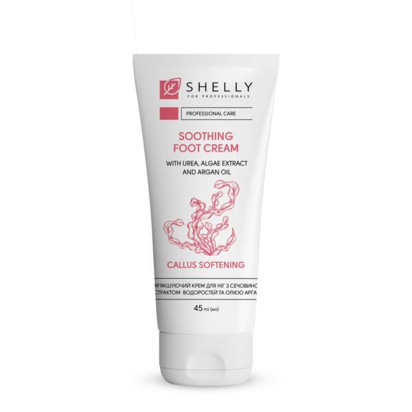 Crema suavizante para pies con urea extracto de algas y aceite de argán SHELLY 45 ml